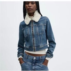NWT Mango XXS Denim Jacket